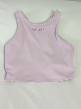 Athleta Conscious Crop Train Tank Lilac/Light Pink Size M